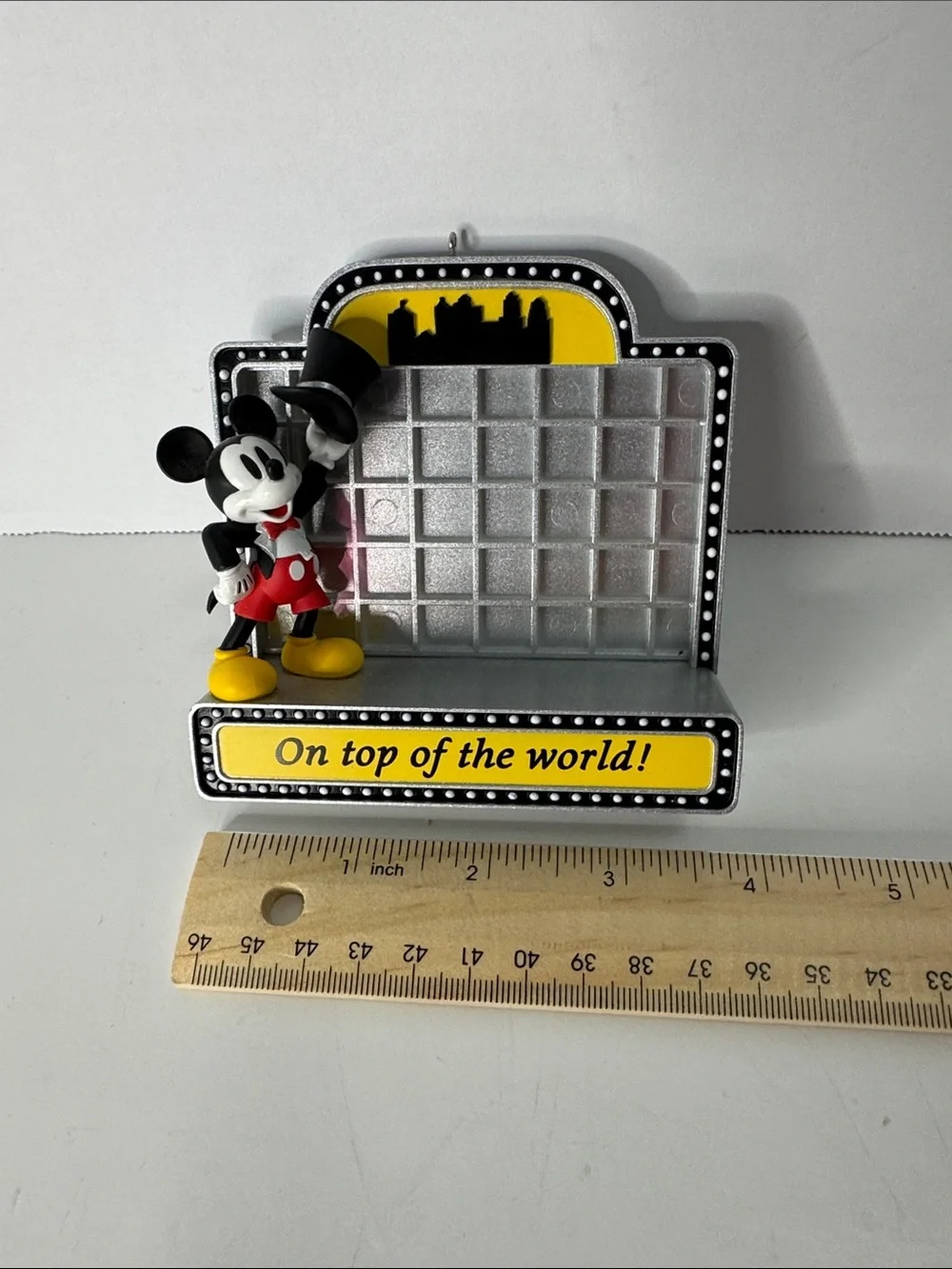 Disney Mickey Mouse 'On Top of the World' Display Frame/Ornament